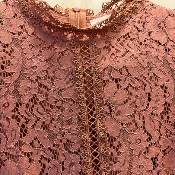 By Together Dress with overlay; medium; mauve in color - Picture 5 of 12